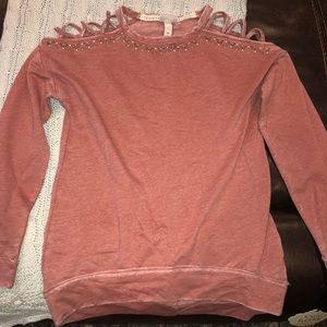 Knox Rose Pink Crewneck Sweatshirt